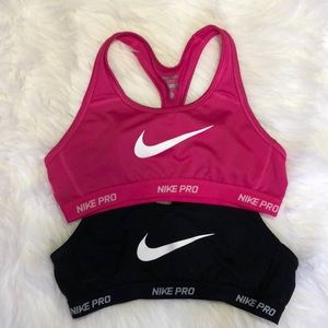 Girls Nike Pro sports bras